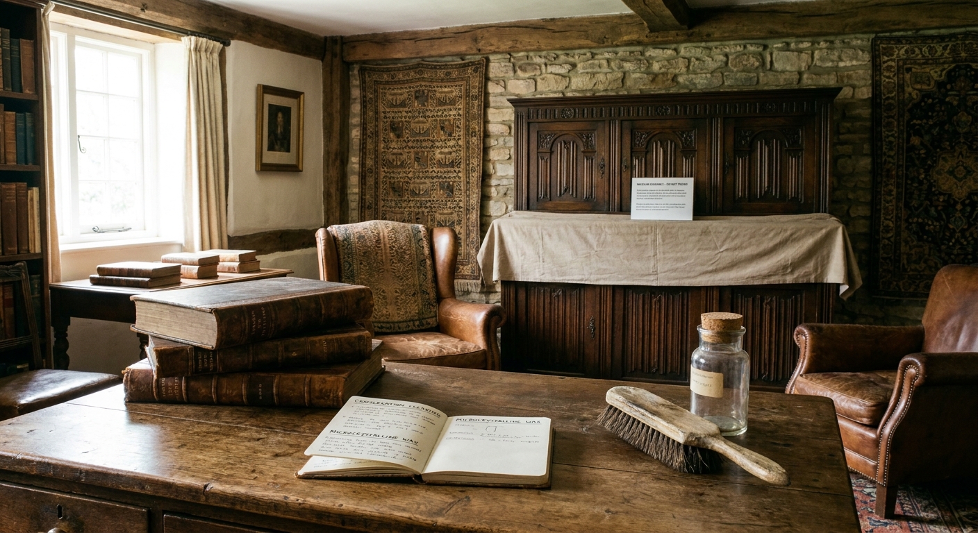 How museum conservation guidance changes cleaning choices for antique wood